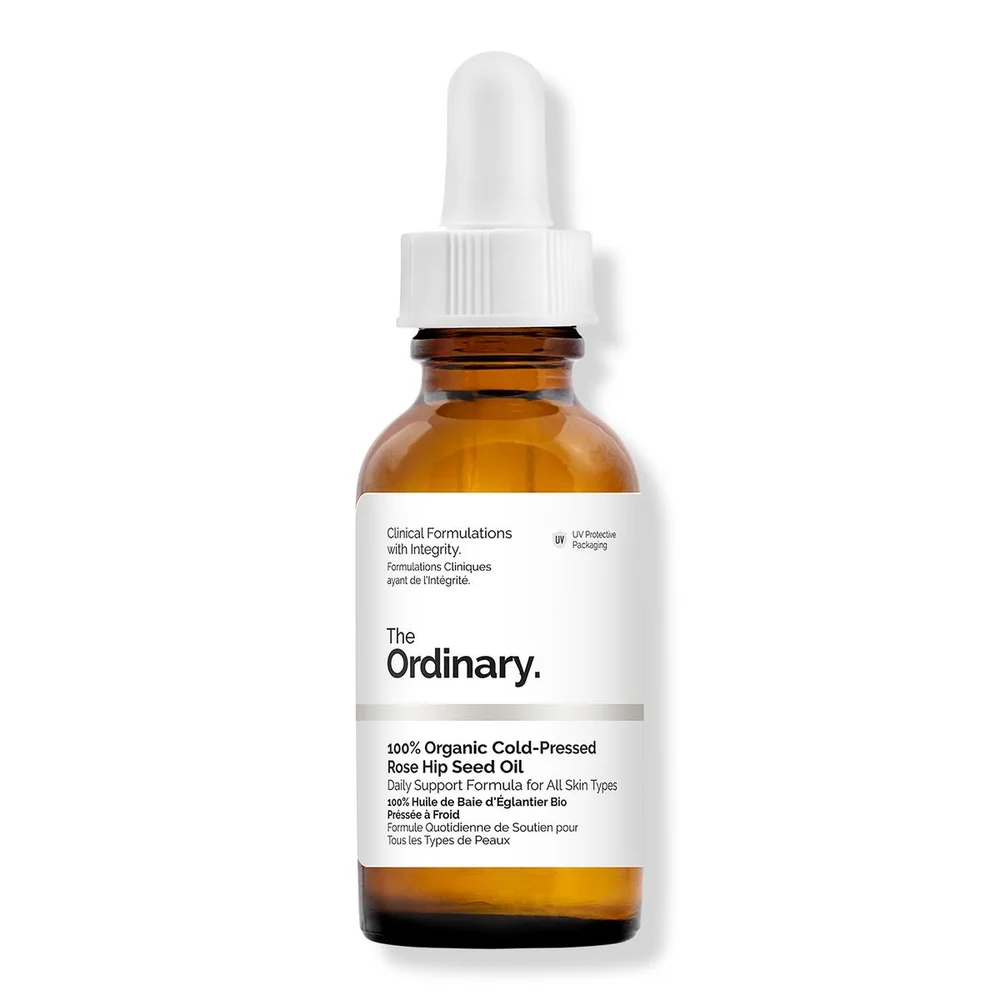100% Organic Cold-Pressed Rose Hip Seed Oil for Skin Elasticity