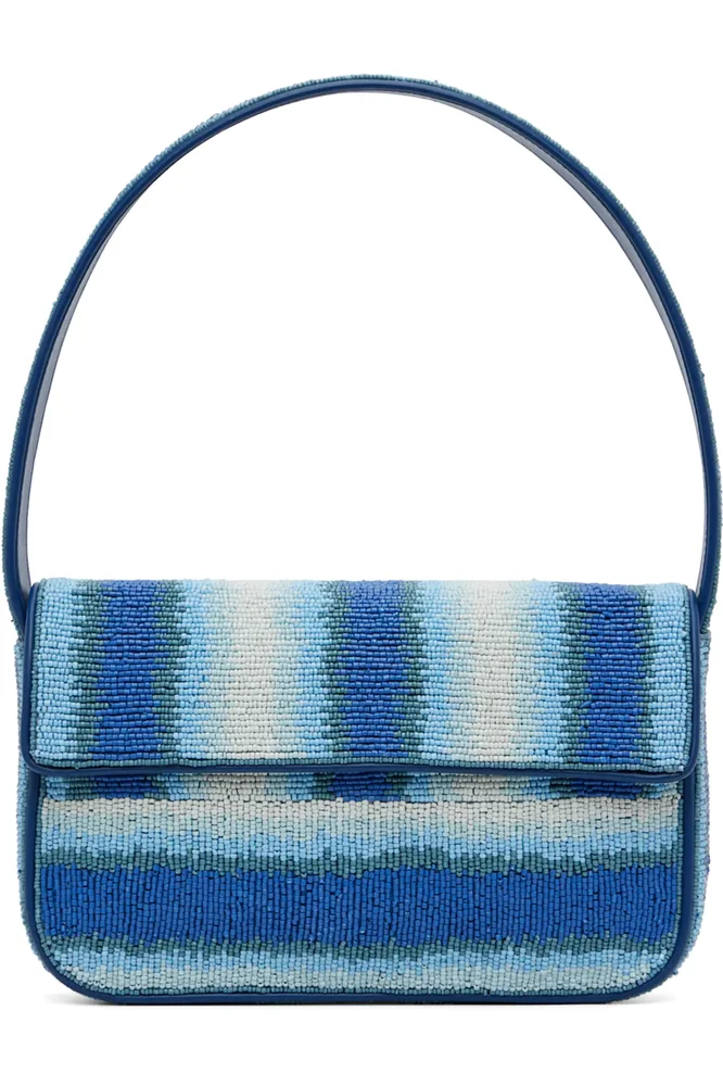 Blue Tommy Beaded Bag
