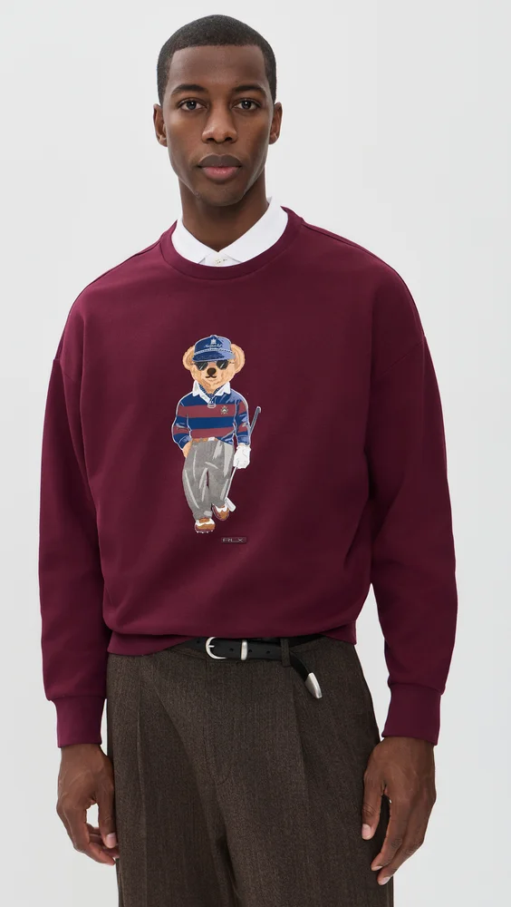 Lightweight Magic Fleece Novelty Bear Sweatshirt