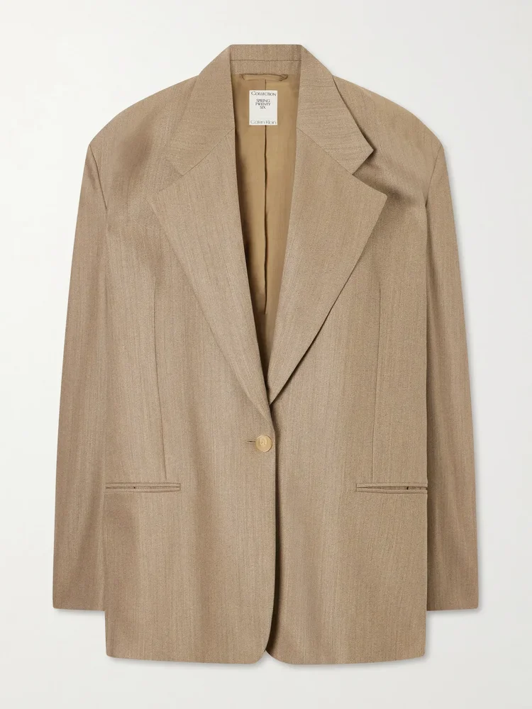 Avery oversized wool-blend blazer