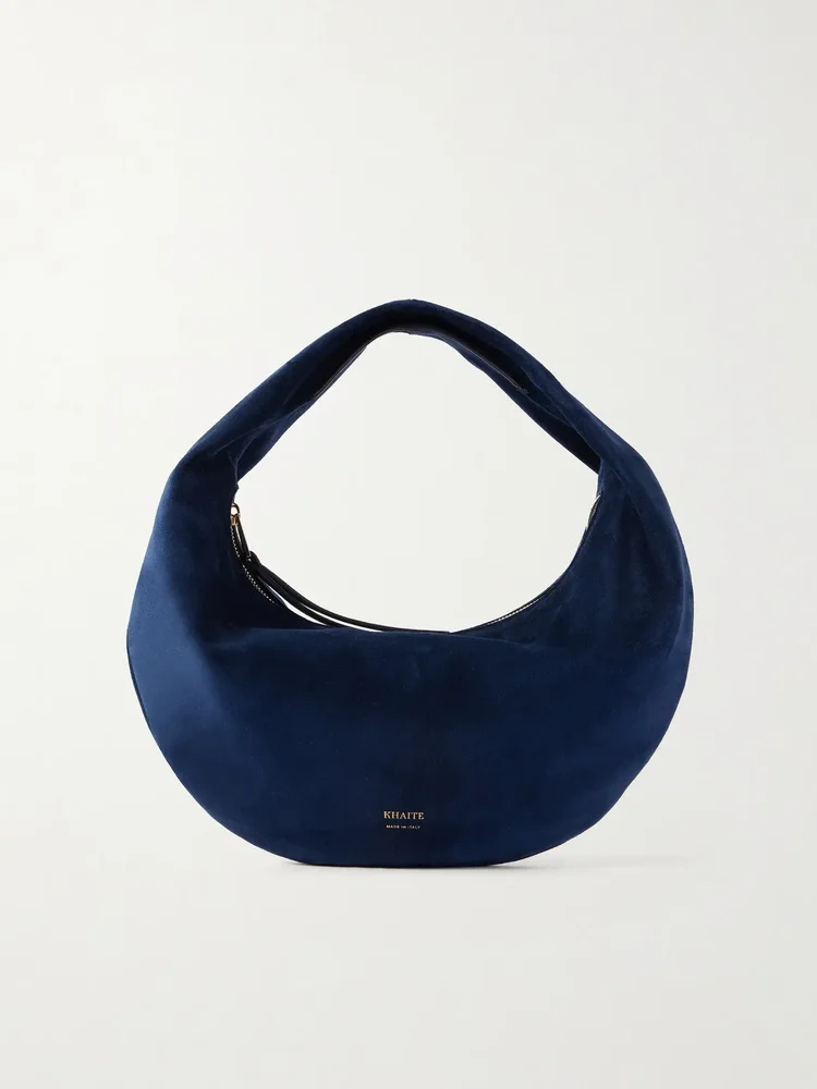 Olivia mini suede top-handle bag