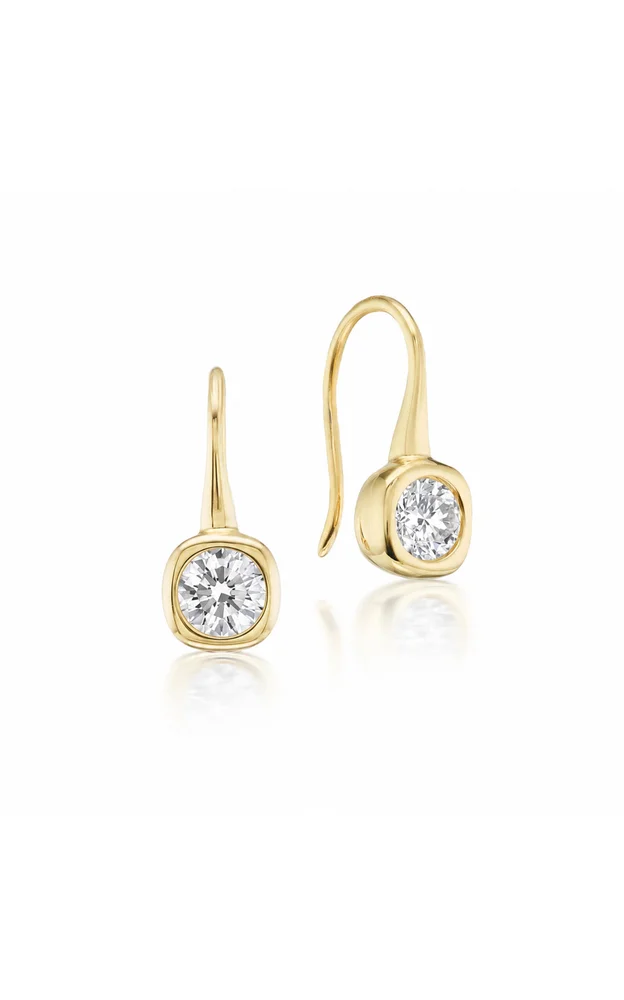 14K Yellow Gold Kissen Hooks