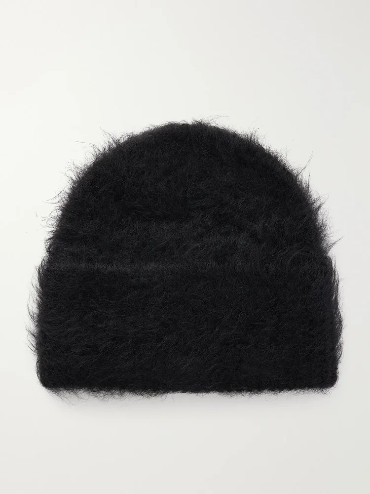 Brushed Alpaca-Blend Beanie