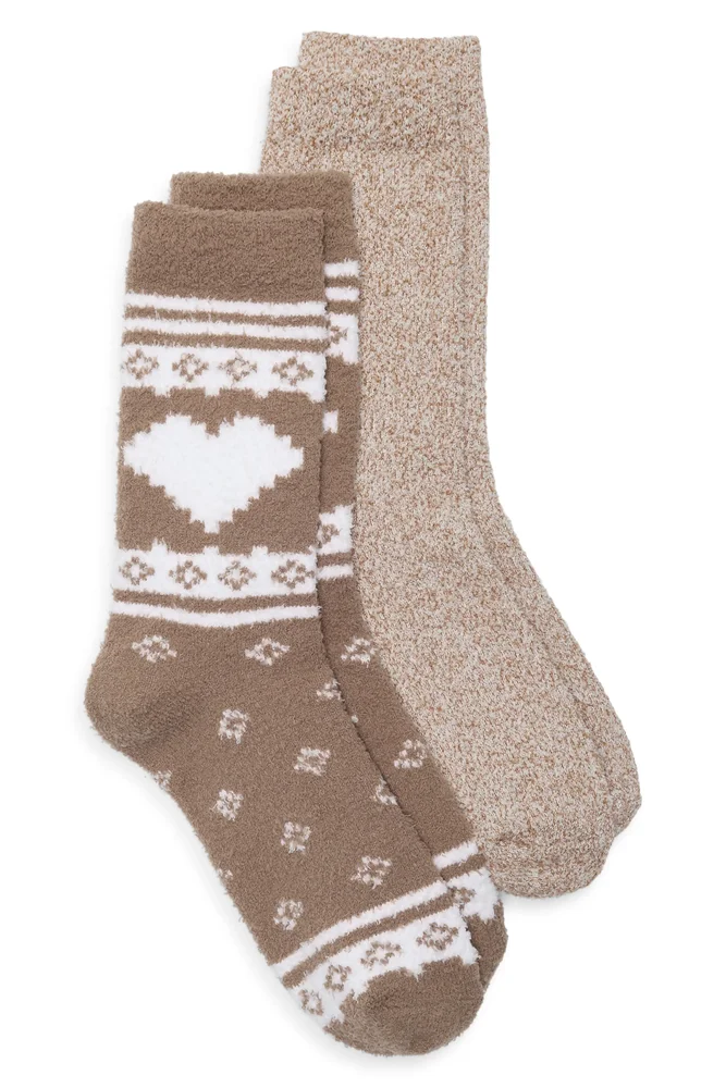 Nordstrom Assorted 2-Pack Cozy Dorm Crew Socks