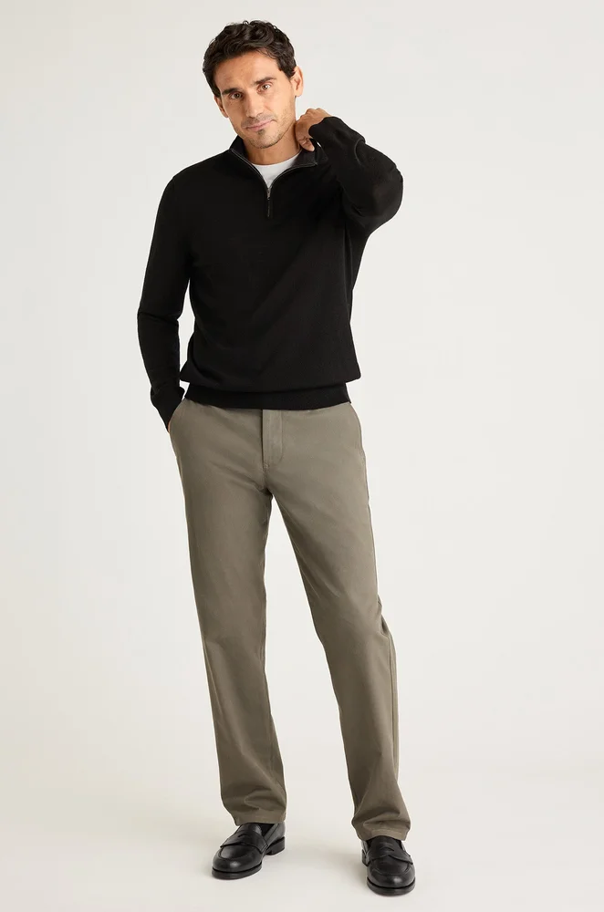 Washable Merino Quarter Zip