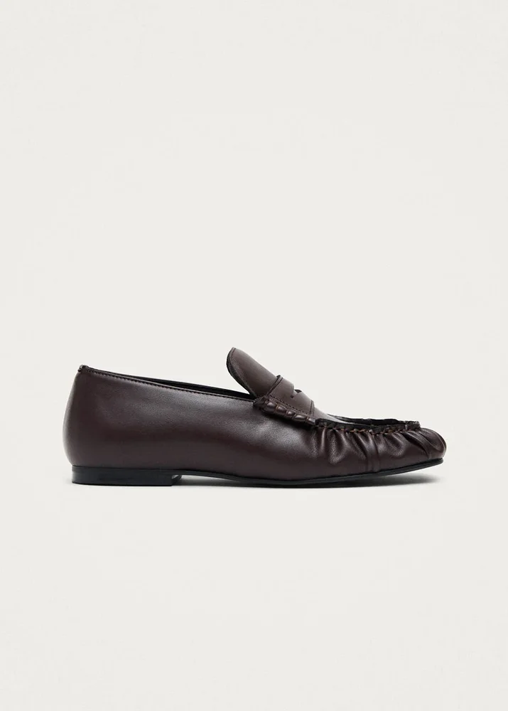 Aven Brown Vegan Leather Loafers