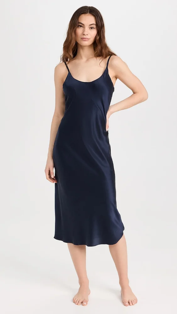 Washable Silk Bias Slip Dress