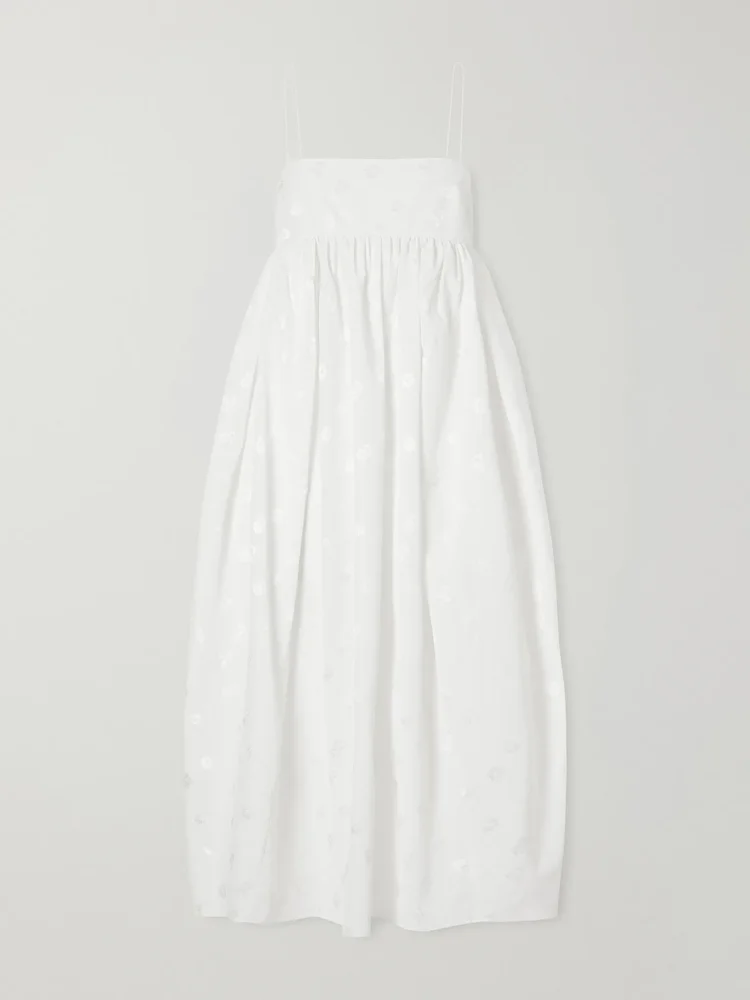 CBVilma floral-jacquard maxi dress