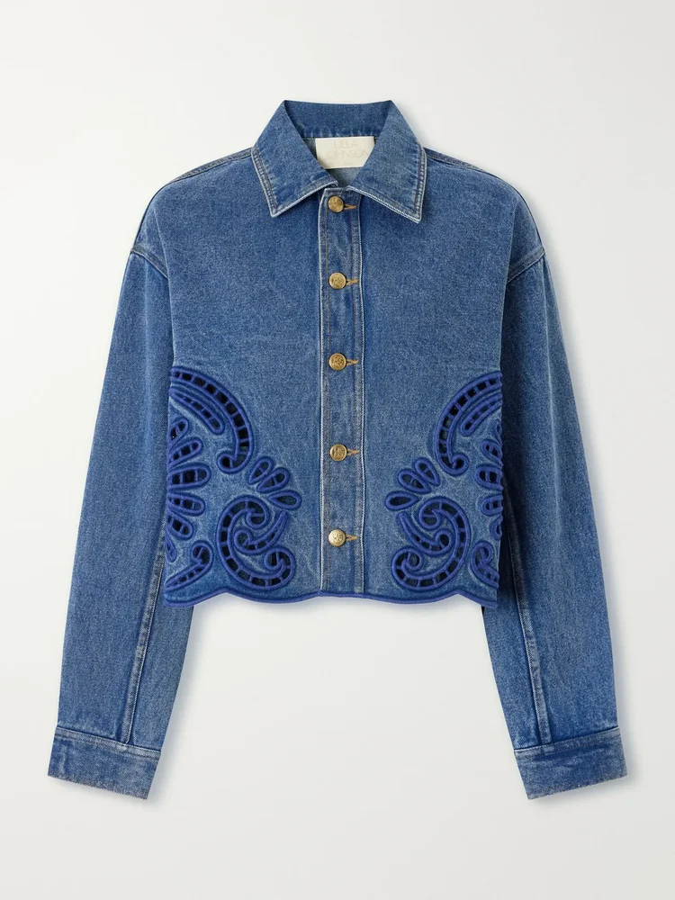 Bobbi embroidered denim jacket
