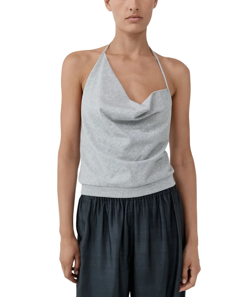 Cotton Jersey Halter Top