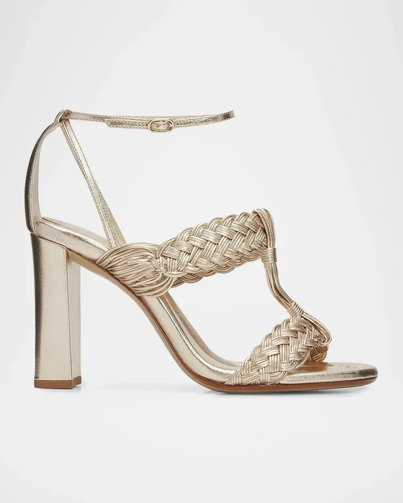 Thalia 90MM Braided Strap Block Heel Sandals