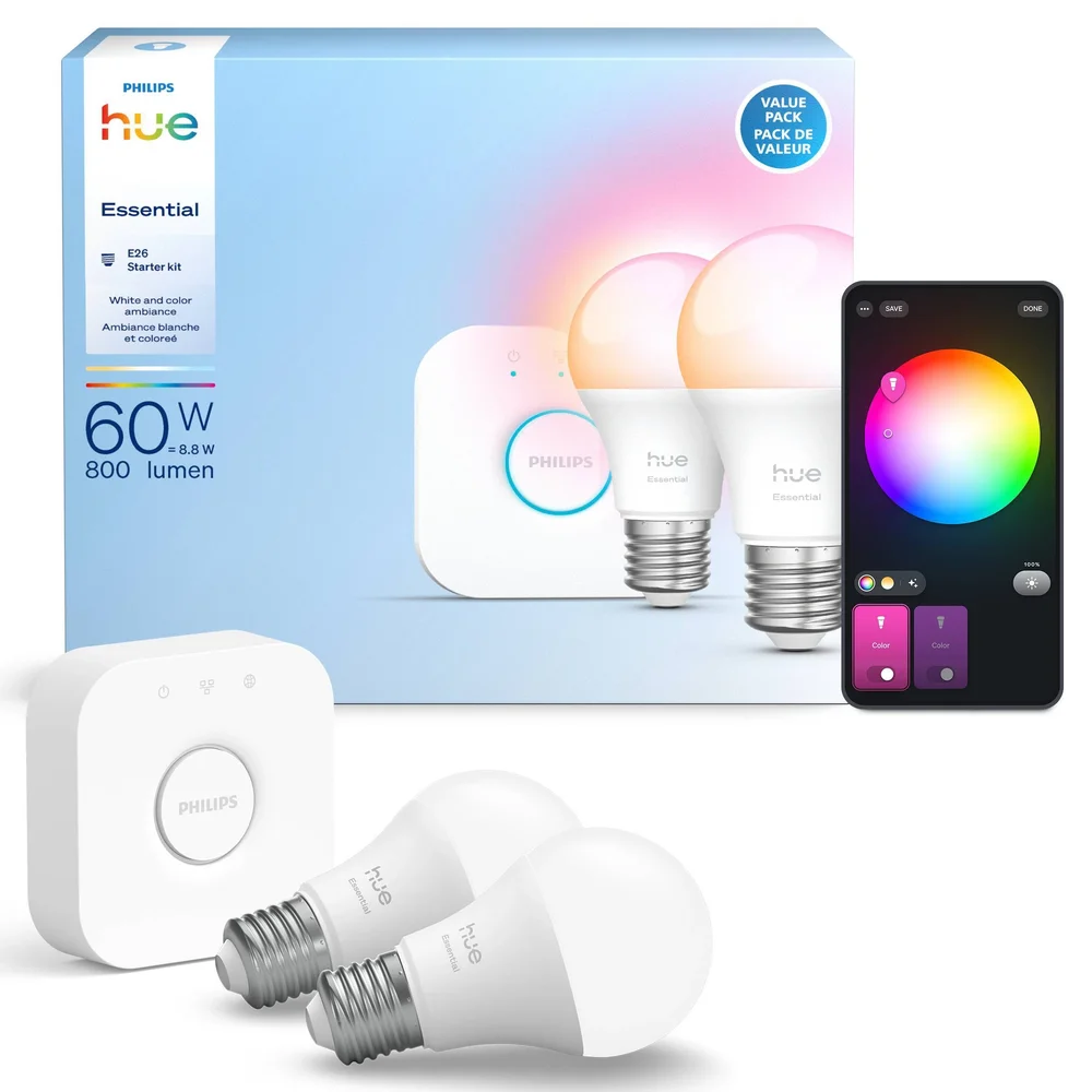 Essentials Color A19 Starter Kit, 2-Pack