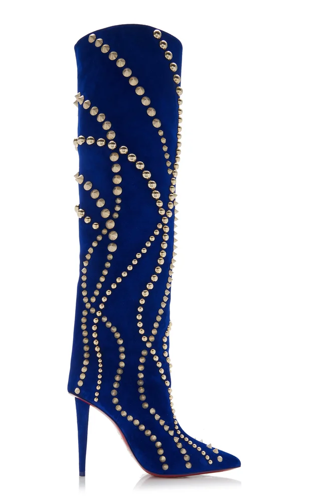 Astrilarge Botta 100mm Studded Suede Boots