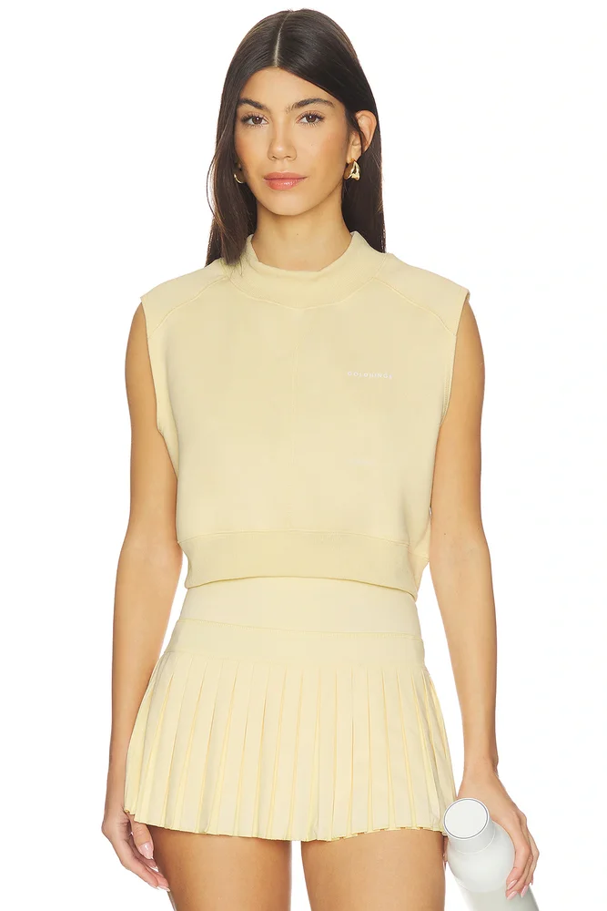 Mock Neck Sleeveless Top