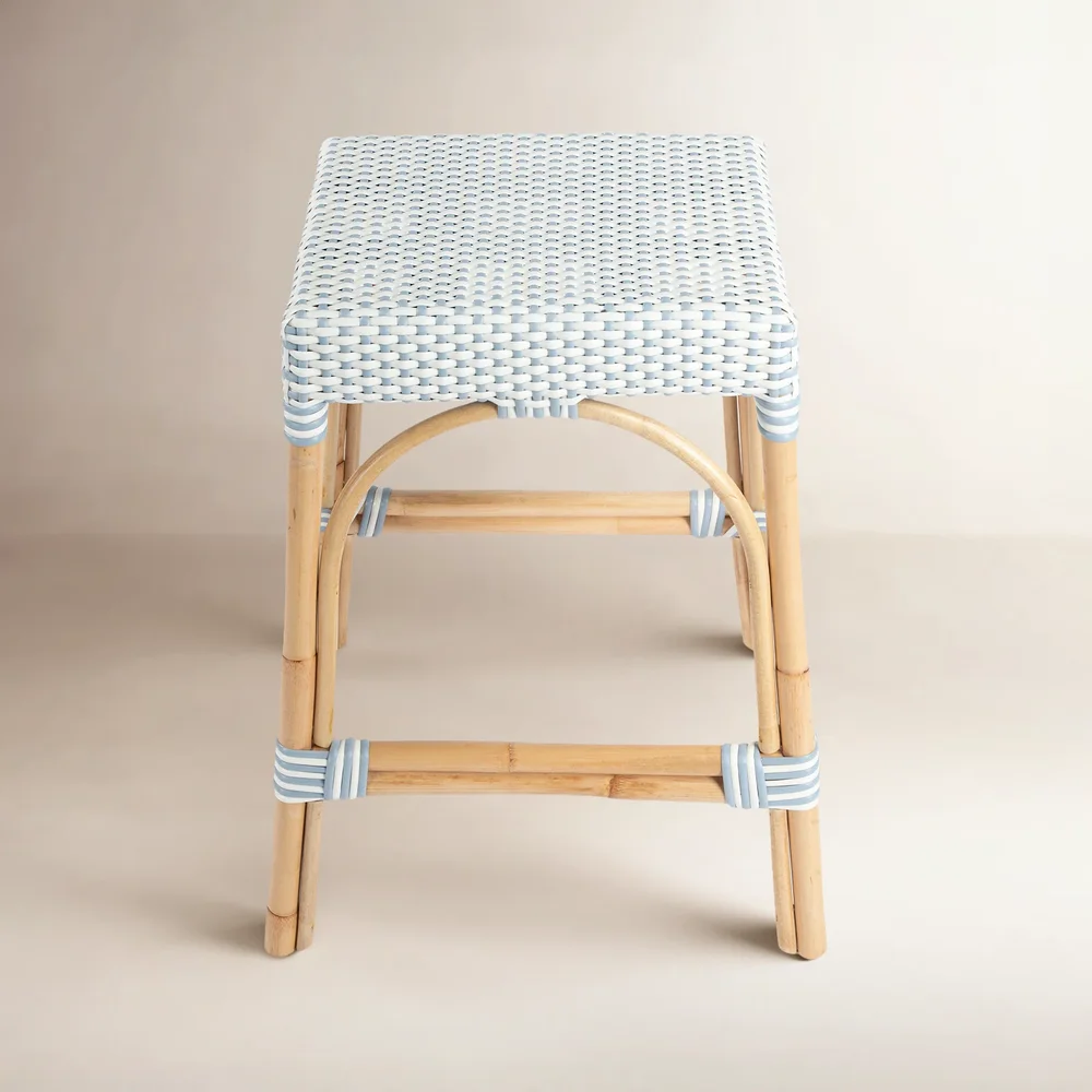 Lennart Counter Stool, Natural Rattan Frame
