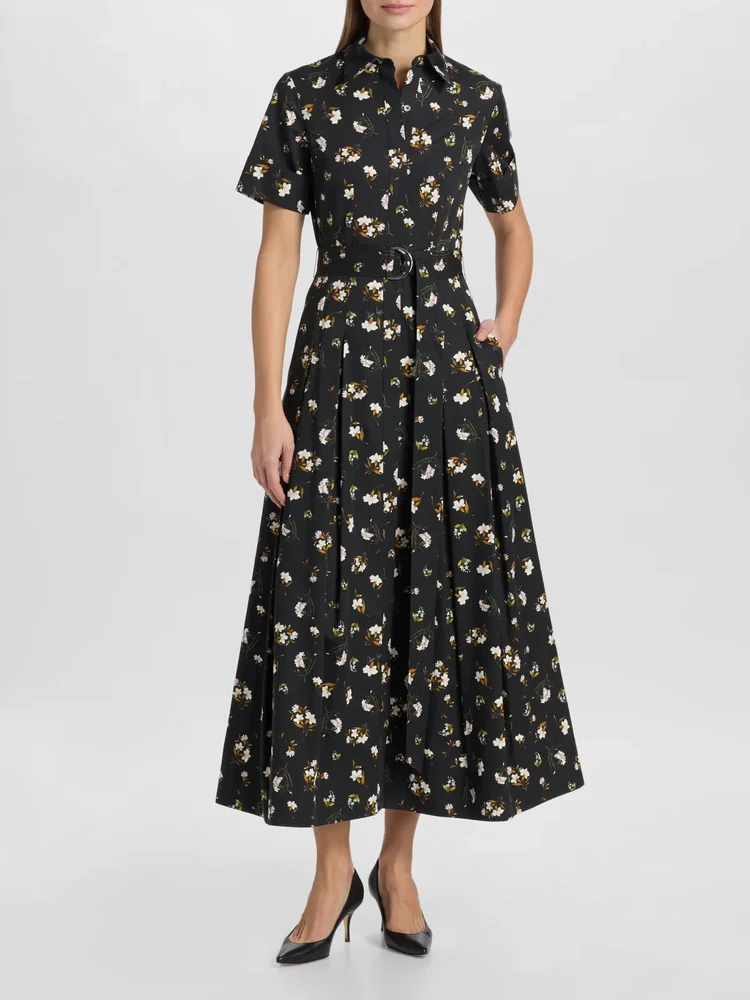 Leighton Floral Cotton Midi Dress