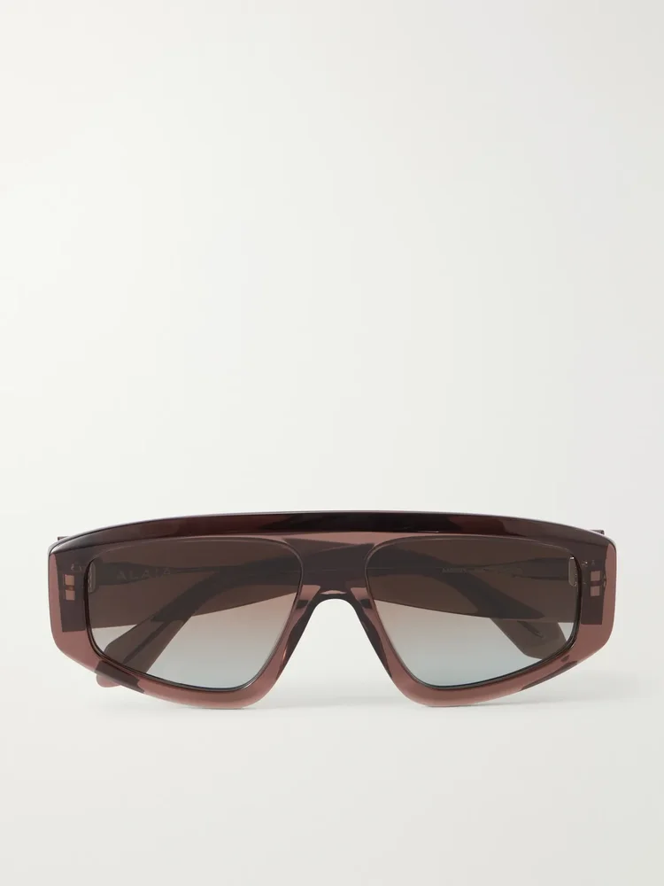 Mask D-frame recycled-acetate sunglasses