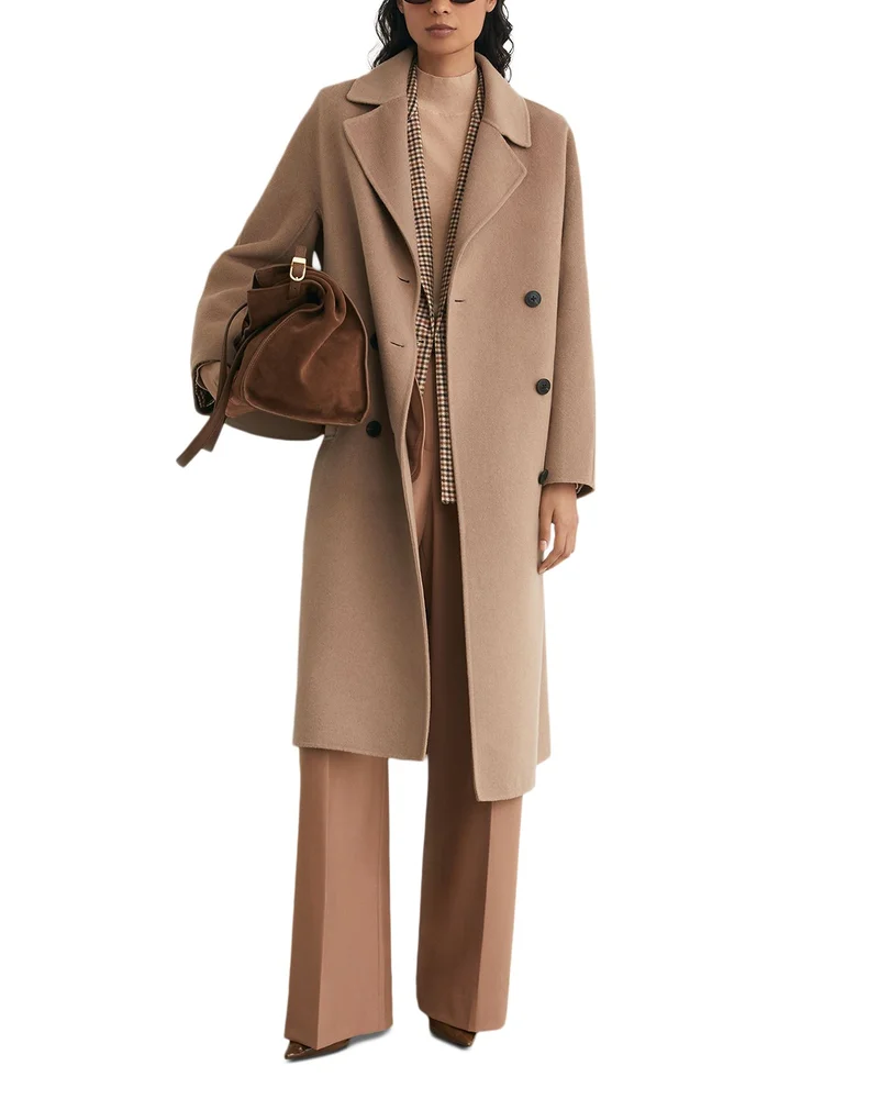 Marina Wool Blend Double Breasted Coat