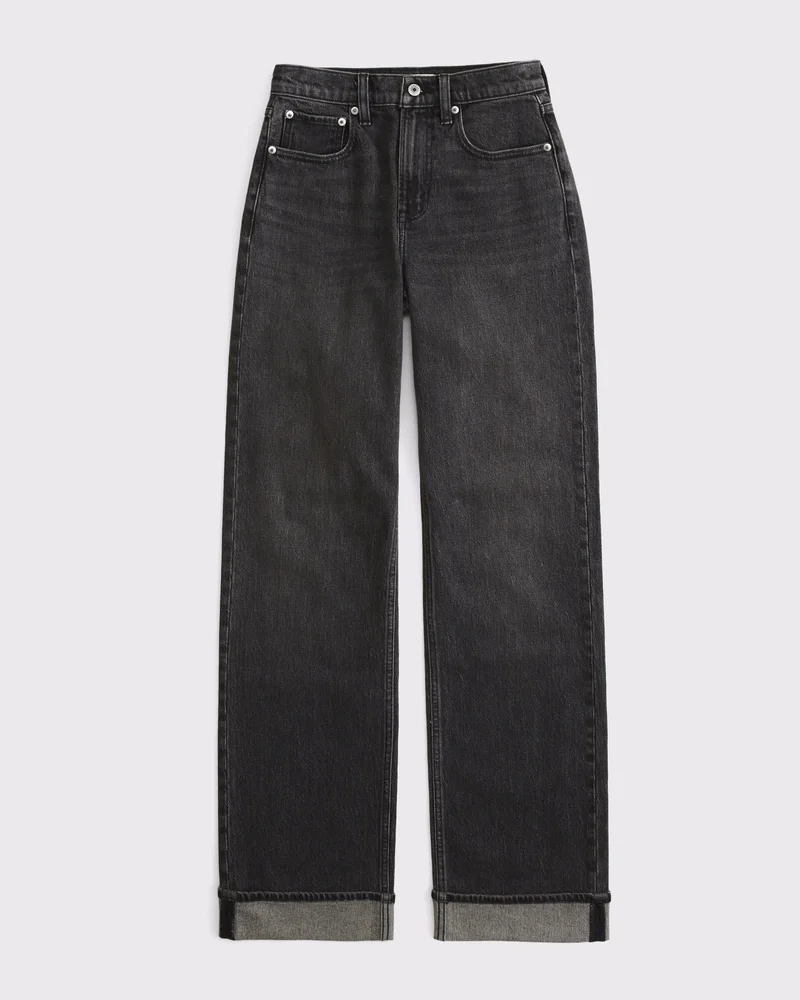 Curve Love High Rise 90s Relaxed Cuffed Hem Jean