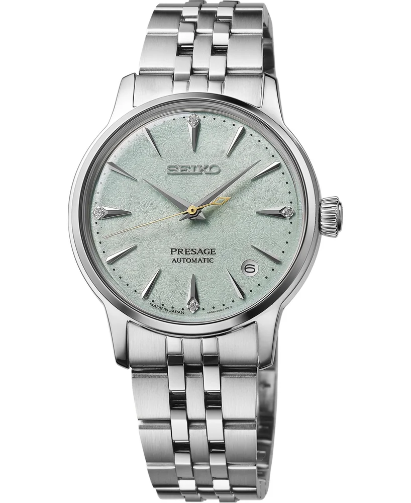 Presage Cocktail Time Mid-Size Silver Stainless Steel Bracelet Watch, 34mm