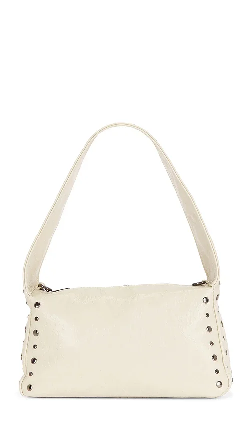 Slouchy Faux Leather Hobo Bag