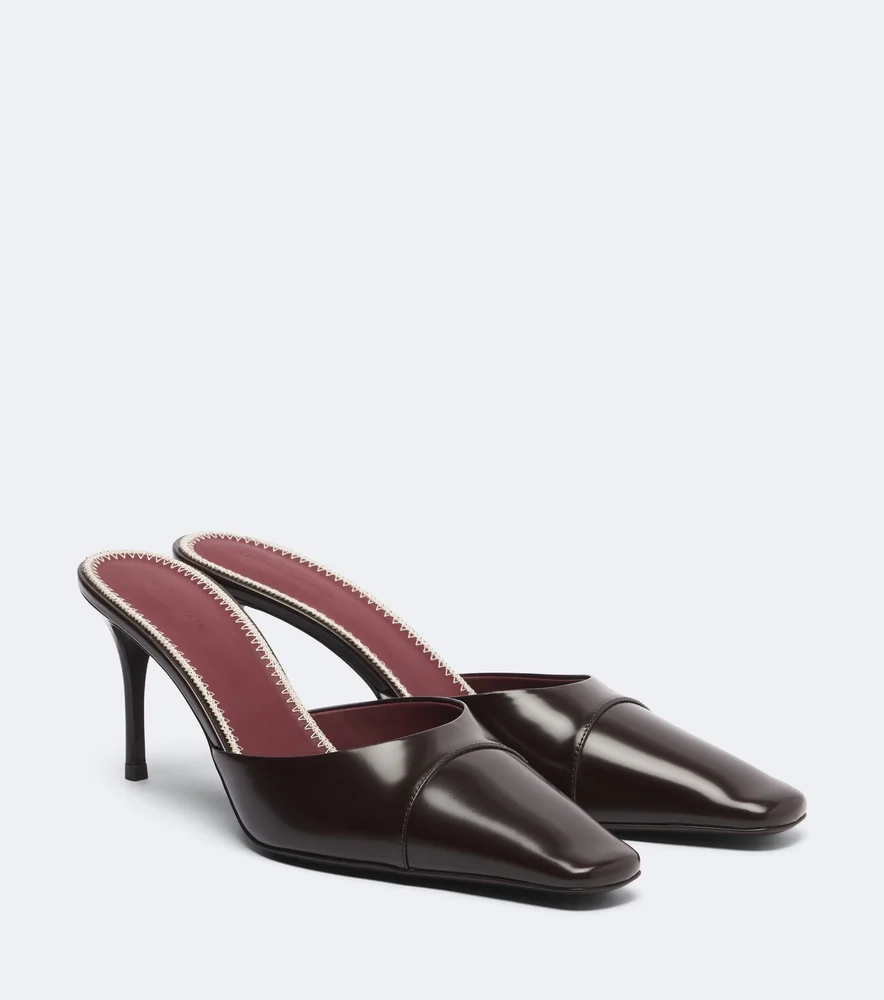 Leather mules