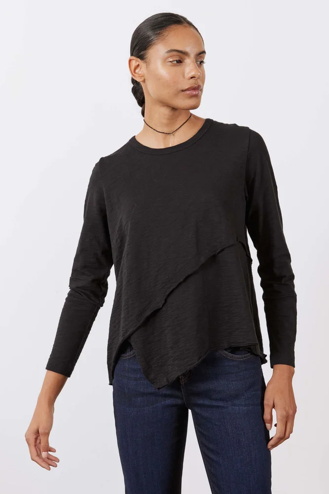Inner Glow Asymmetric Long Sleeve Top