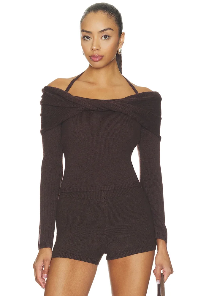Cambria Long Sleeve Off Shoulder Top