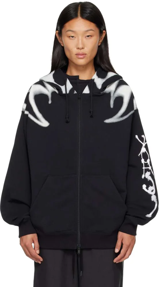 Black Chito Edition 'Y-3' Graphic Zipper Hoodie
