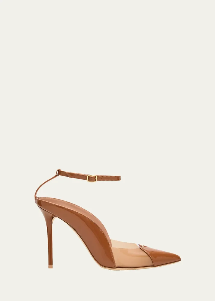 100mm Malia PVC and Patent Leather Pumps