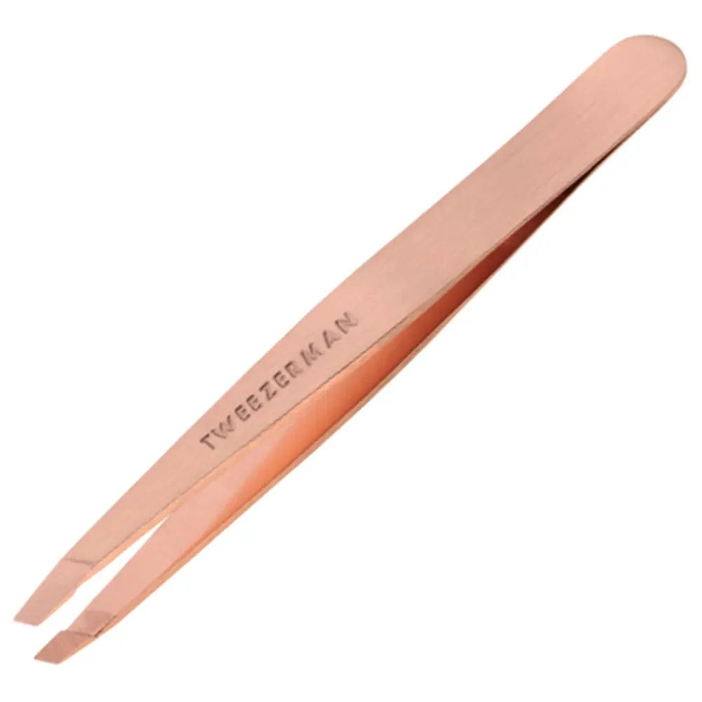 Stainless Steel Slant Tweezer in Rose Gold