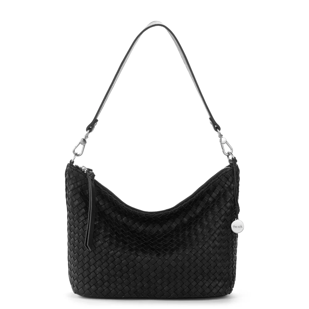 Juniper Small Hobo - Leather - Woven Black