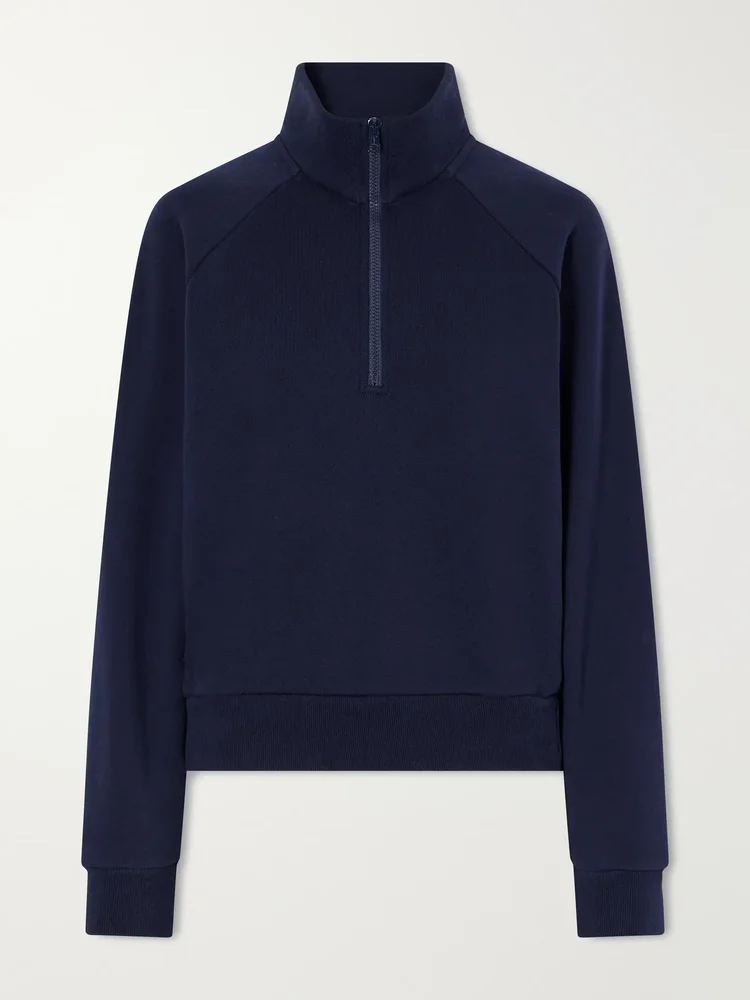 The Quarter Zip cotton sweatshirt