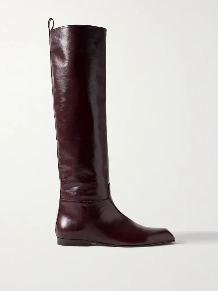 Colt glossed-leather knee boots