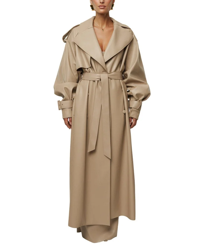 The Icon PU Leather Coat