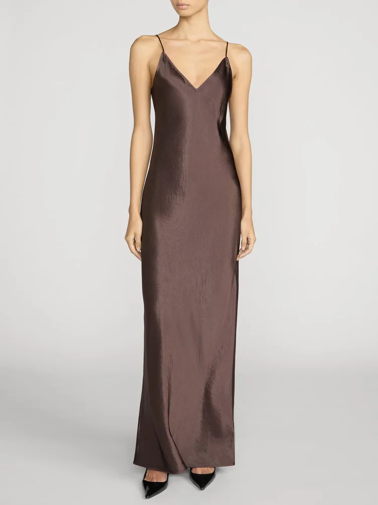 The Textured Satin Dress