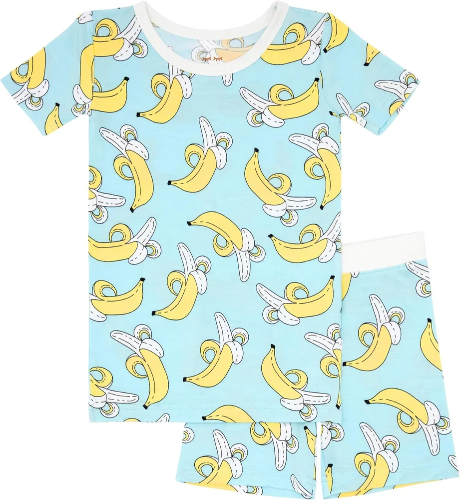 Short-Sleeve Top and Shorts Pajama Set