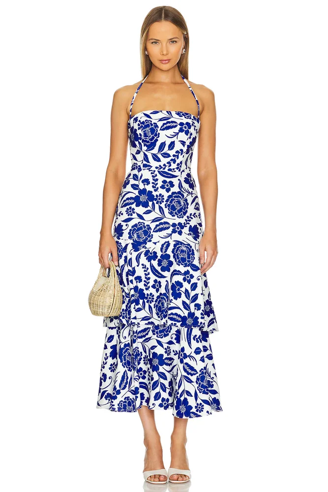 Flowers Of Spain Linen Dress