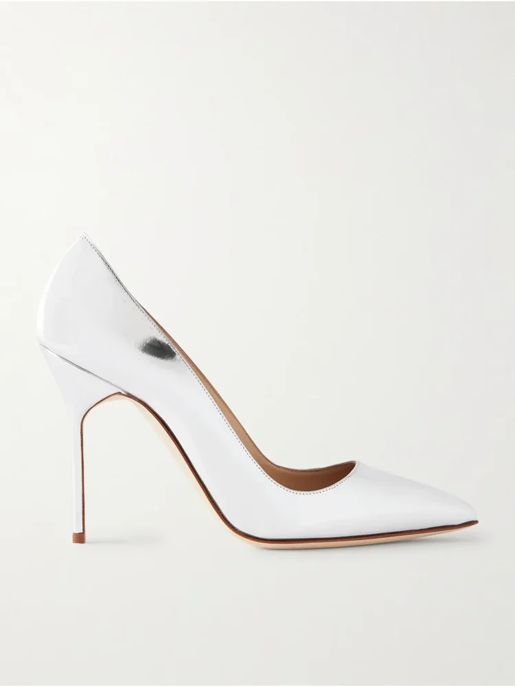 BB 105 metallic leather pumps