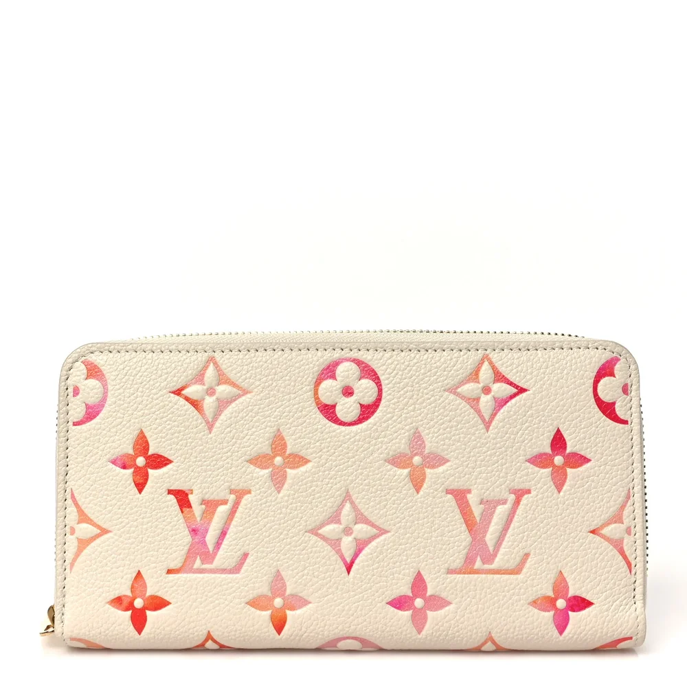 Pre-Owned Empreinte Monogram Zippy Wallet Sunrise Aquarelle