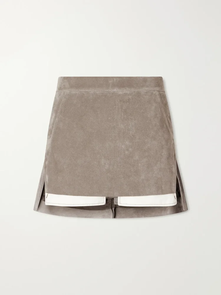 Fog Suede Mini Skirt