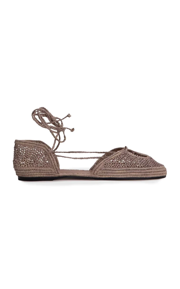 Lima Rafia Ballet Flats