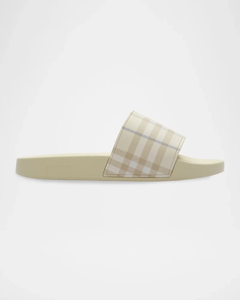 Furley Check Rubber Slide Sandals