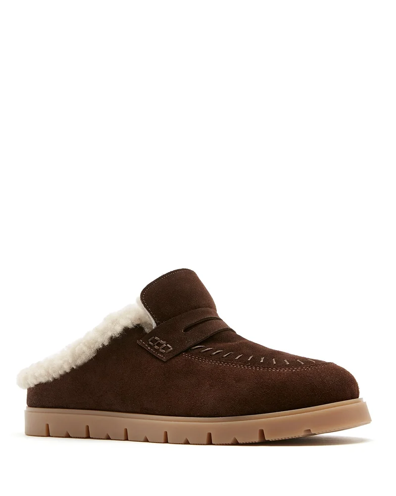 Women's Echo Suede & Shearling Mules