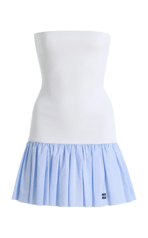 Costina Cotton-Blend Mini Dress