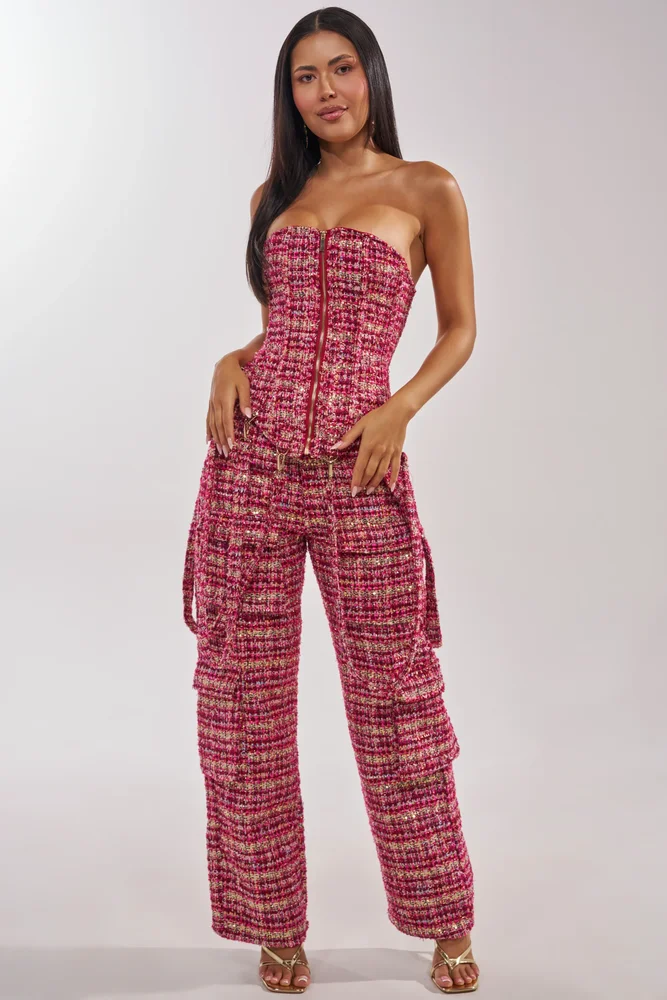 Its Time Tweed Trouser Pants