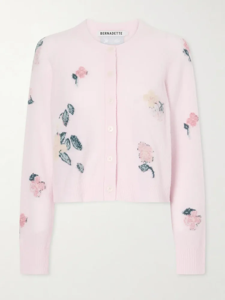Clemence wool-blend cardigan