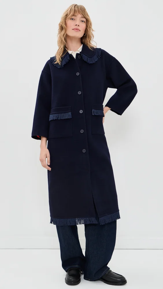 Frills Long Coat