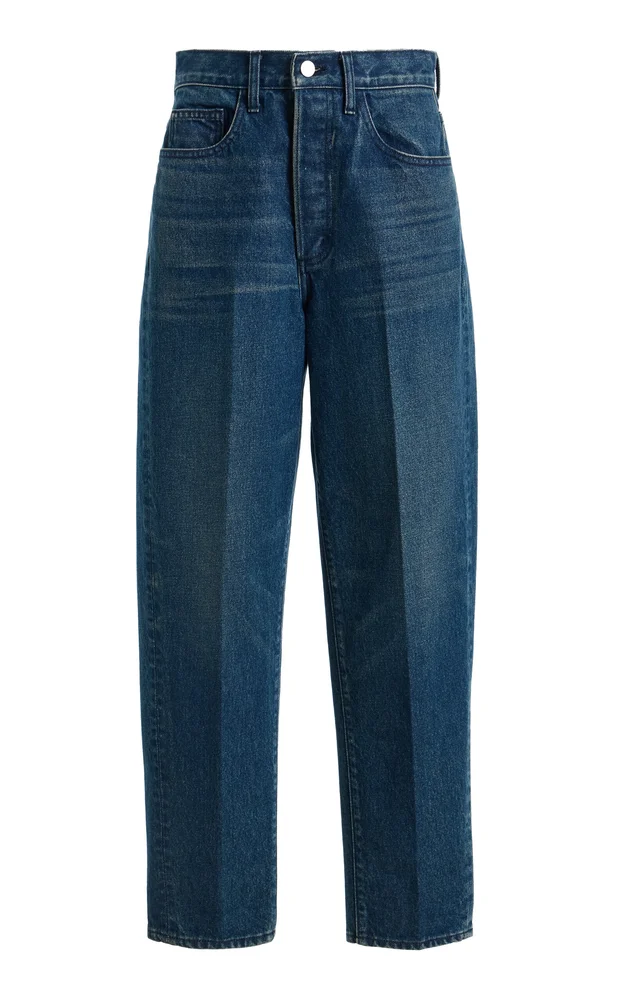 Dylan Mid-Rise Creased Jeans