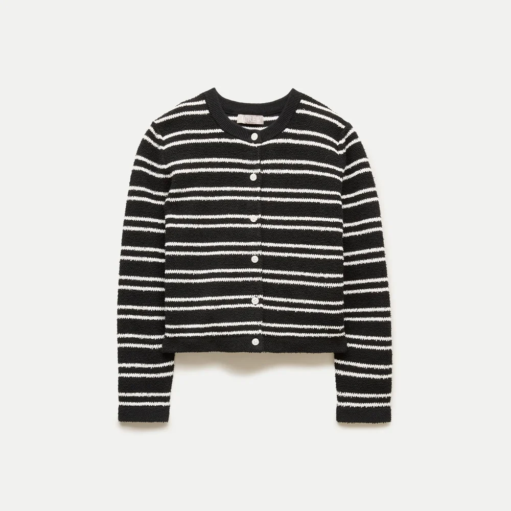 Lady jacket in striped bouclé